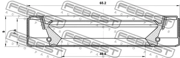 Сальник полуоси FEBEST 95GEY-48650809C
