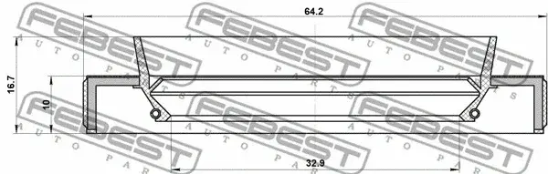 Сальник полуоси FEBEST 95HBS-34641017C
