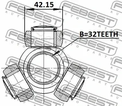Трипоид FEBEST 0116-ASV50