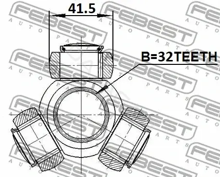 Трипоид FEBEST 2316-030