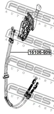 Трос КПП FEBEST 16106-909