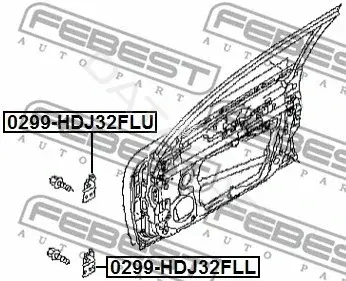 Петля двери FEBEST 0299-HDJ32FLL