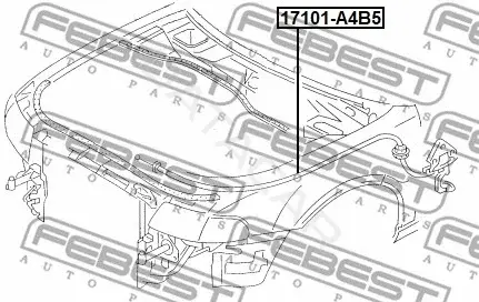 Трос капота FEBEST 17101-A4B5