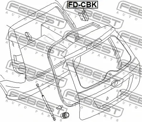 Задний бампер FEBEST FD-CBK