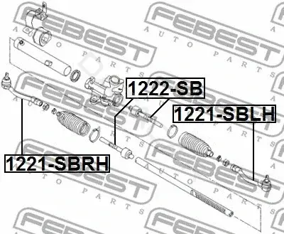 Рулевые наконечники FEBEST 1221-SBLH