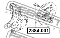 Болт колесный FEBEST 2384-001
