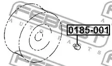 Гайка колеса FEBEST 0185-001