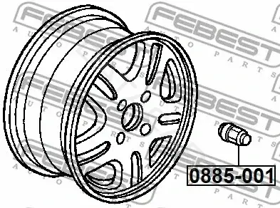 Гайка колеса FEBEST 0885-001