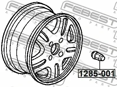 Гайка колеса FEBEST 1285-001