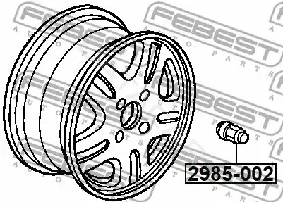 Гайка колеса FEBEST 2985-002
