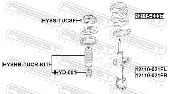 Пружины FEBEST 12115-003F