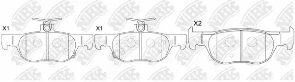 Тормозные колодки NiBK PN5822