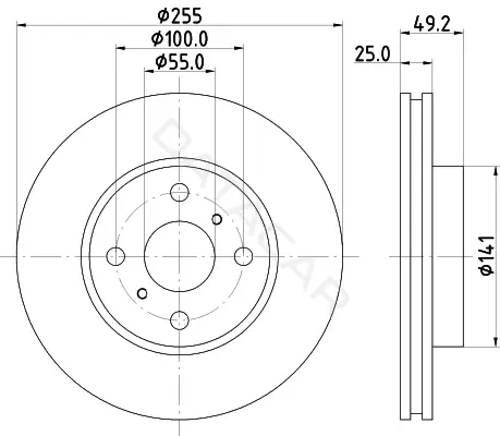 Тормозные диски NISSHINBO ND1030K