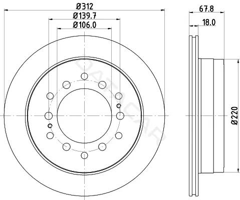 Тормозные диски NISSHINBO ND1043K