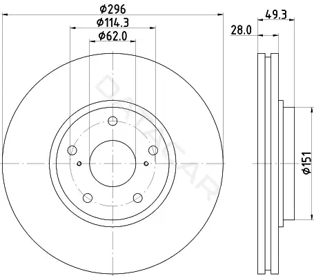 Тормозные диски NISSHINBO ND1086K