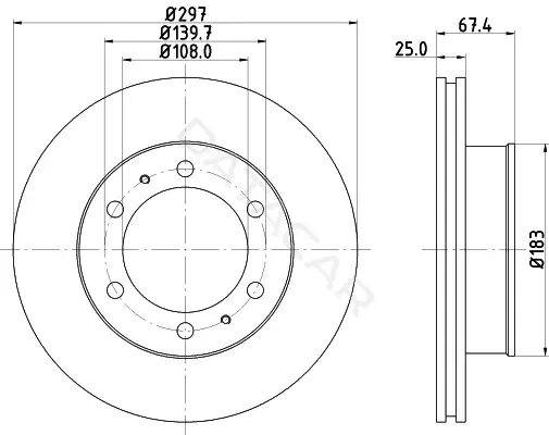Тормозные диски NISSHINBO ND1088K