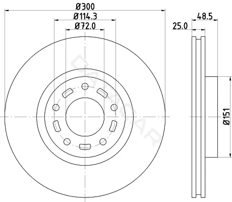 Тормозные диски NISSHINBO ND5002K