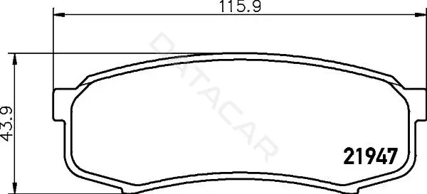 Тормозные колодки NISSHINBO NP1008