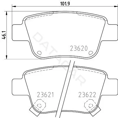 Тормозные колодки NISSHINBO NP1031