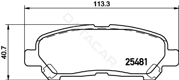 Тормозные колодки NISSHINBO NP1122