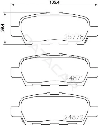 Тормозные колодки NISSHINBO NP2041