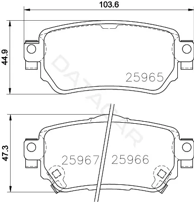 Тормозные колодки NISSHINBO NP2073