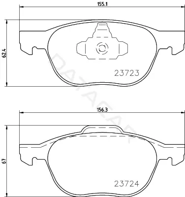 Тормозные колодки NISSHINBO NP5006