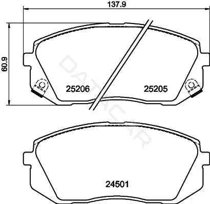 Тормозные колодки NISSHINBO NP6034