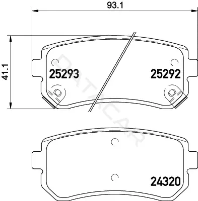 Тормозные колодки NISSHINBO NP6069