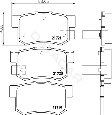 Тормозные колодки NISSHINBO NP8008