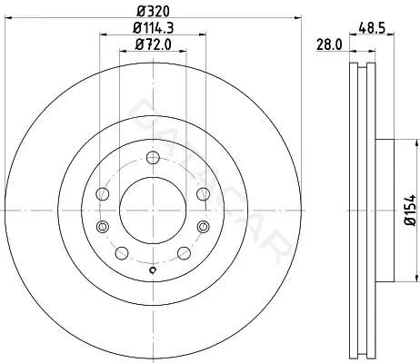 Тормозные диски NISSHINBO ND5015K