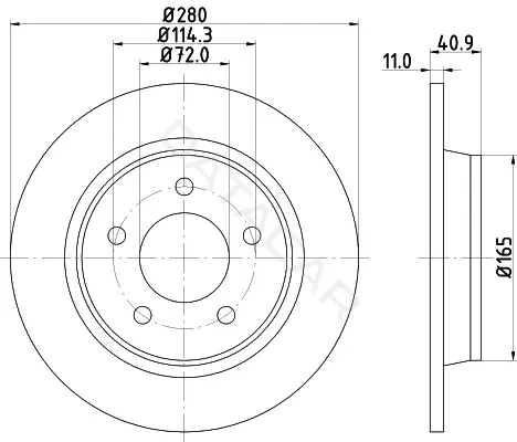 Тормозные диски NISSHINBO ND5017