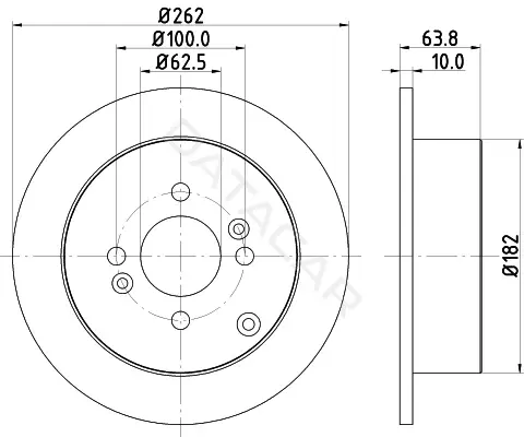Тормозные диски NISSHINBO ND6064