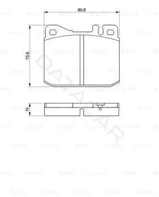 Тормозные колодки BOSCH 0986463921
