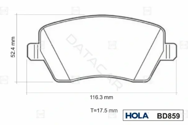 Тормозные колодки HOLA BD859