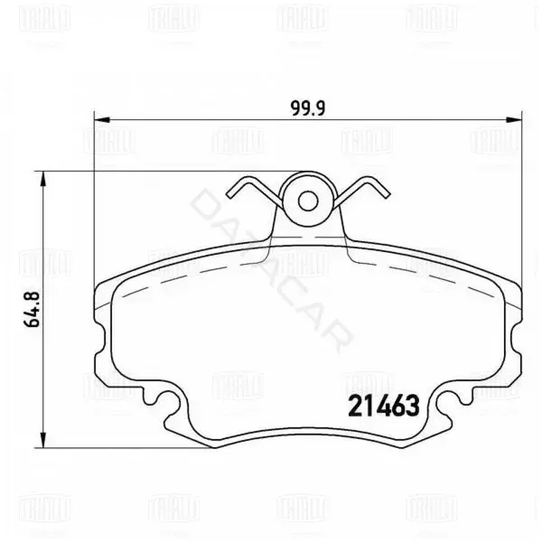 Барабанные колодки TRIALLI PF095101