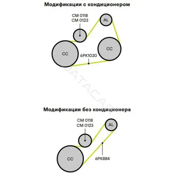Натяжной ролик ГРМ TRIALLI CM0118