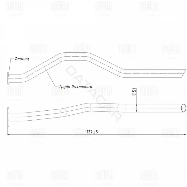 Глушитель выхлопных газов TRIALLI EMP0801