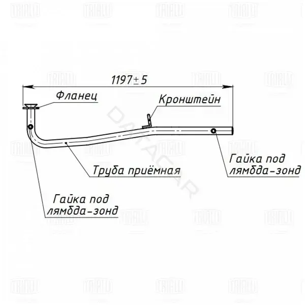Глушитель выхлопных газов TRIALLI ERP0901