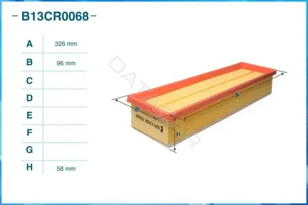 Воздушный фильтр CWORKS B13CR0068