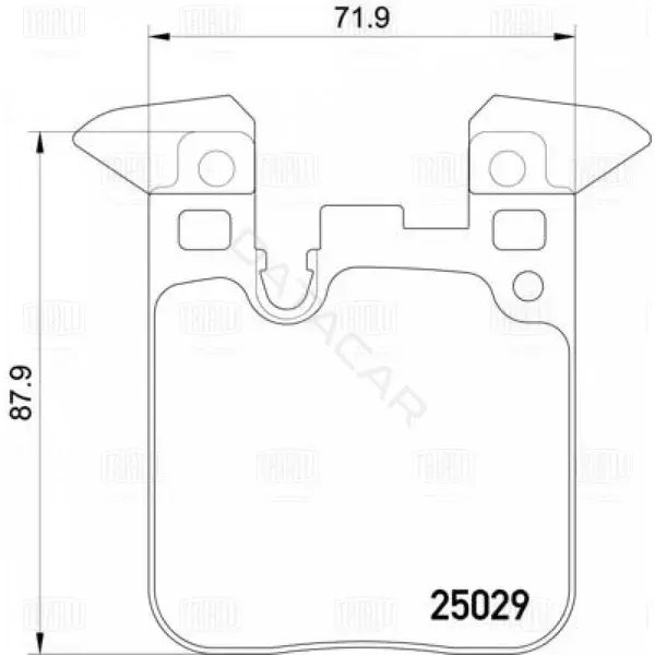 Тормозные колодки TRIALLI PF4013