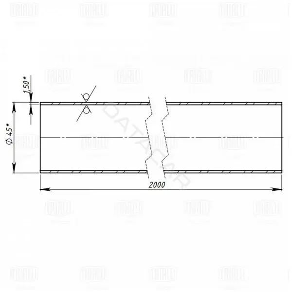 Глушитель выхлопных газов TRIALLI EMC0146