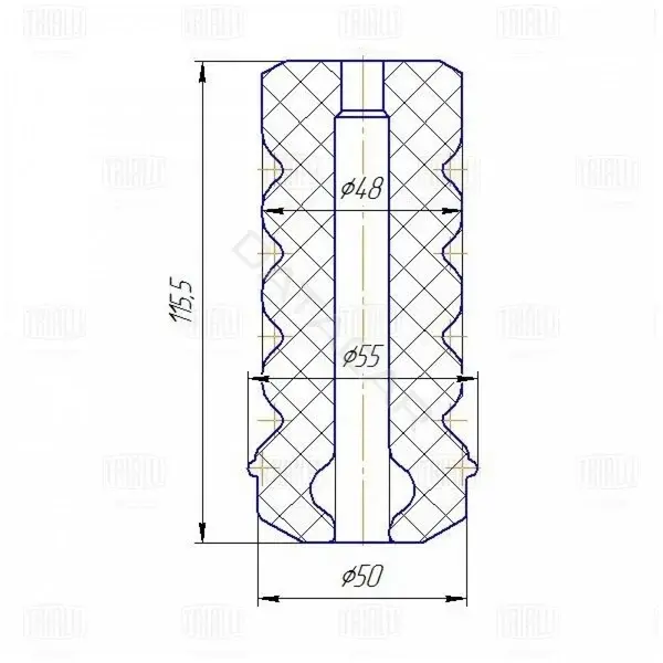 Крепление глушителя TRIALLI BC0186