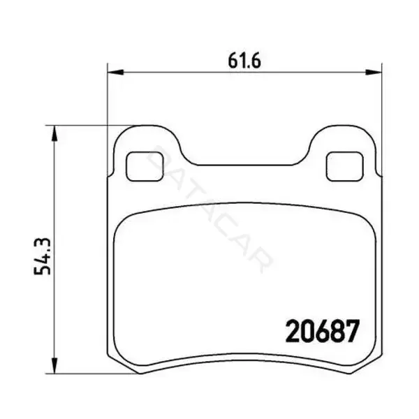 Тормозные колодки TRIALLI PF4055