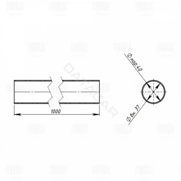 Глушитель выхлопных газов TRIALLI EMC0140