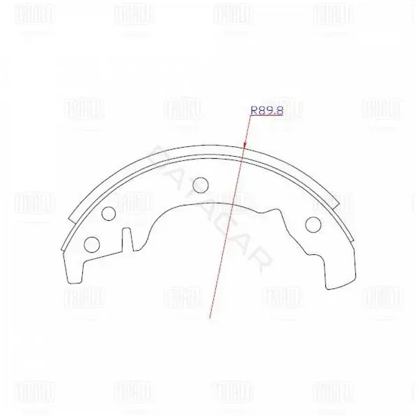 Барабанные колодки TRIALLI GF202