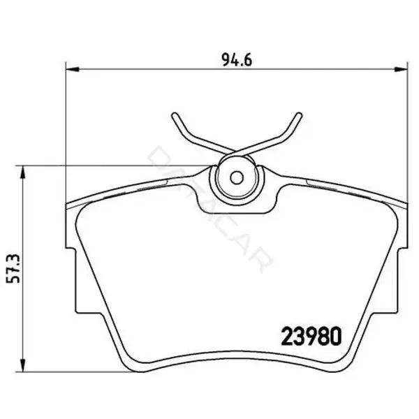 Тормозные колодки TRIALLI PF0975