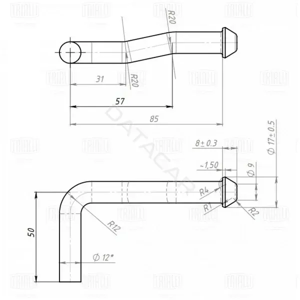 Хомут глушителя TRIALLI EMB0104