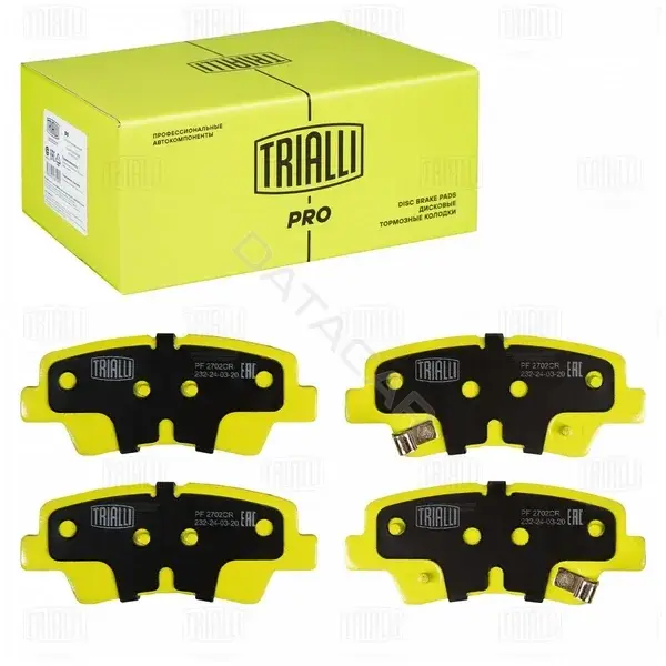 Тормозные колодки TRIALLI PF2702CR