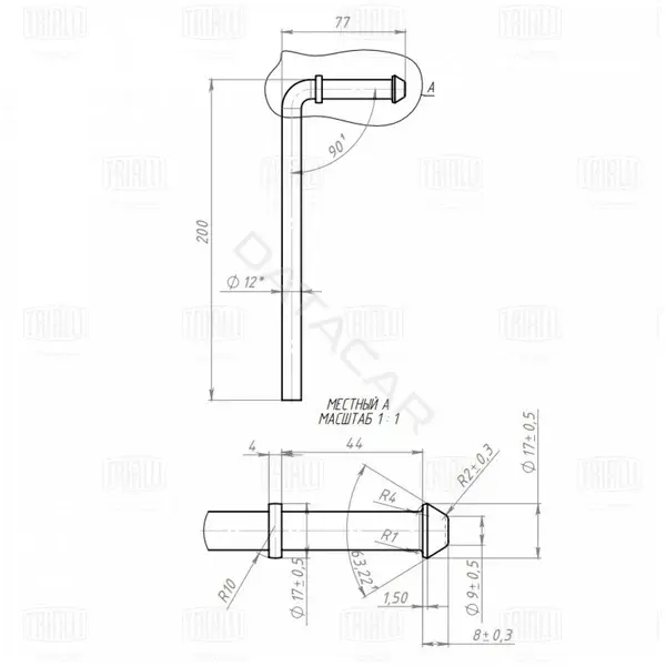 Хомут глушителя TRIALLI EMB0110